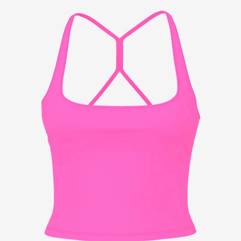PINK Victoria's Secret Hot Pink Tank ALL-DAY COTTON TANK TOP